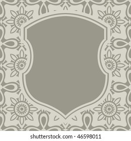 ornate baroque design, vector illustration