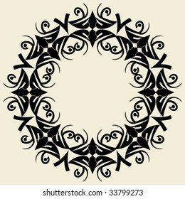 ornate baroque garland