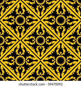ornate baroque pattern, vector design element
