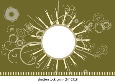 Ornate border design with fancy surround