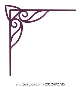 Ornate Border Element Vector Illustration
