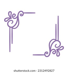 Ornate Border Element Vector Illustration