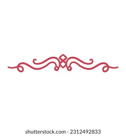 Ornate Border Element Vector Illustration