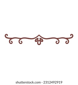 Ornate Border Element Vector Illustration