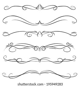 ornate border vector separator antique series of vintage vector dividers nails drawn ornate border vector separator antique line edge style beauty set science turn ornamental classic twirl banner divi