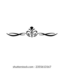 Ornar el vector de icono Bordes. Signo de ilustración de marco. símbolo de patrón vintage o logotipo.