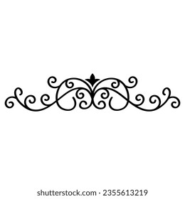 Ornar el vector de icono Bordes. Signo de ilustración de marco. símbolo de patrón vintage o logotipo.