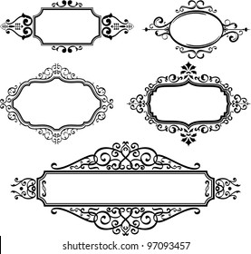 Ornate borders on white