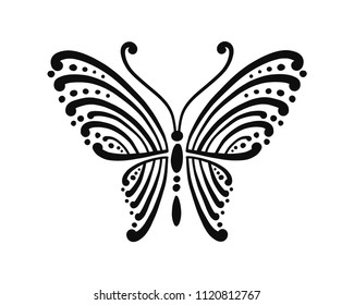 Ornate butterfly for your design