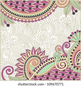 ornate card announcement