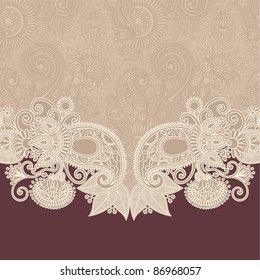ornate card announcement