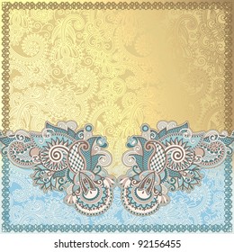 ornate card announcement