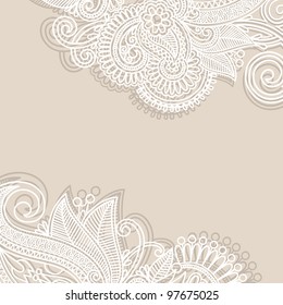 ornate card announcement