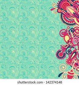 ornate card flower background