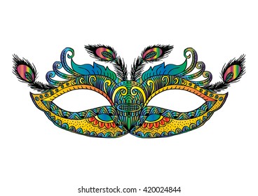 Ornate carnival mask 