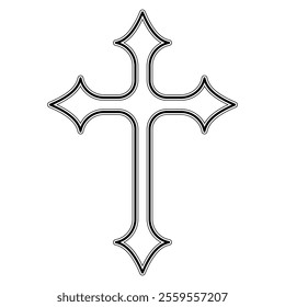 Ornate Christian cross Christianity religion symbol faith hope love Jesus