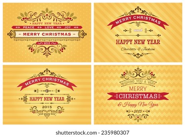 Ornate Christmas cards.