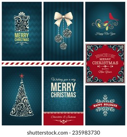 Ornate Christmas cards.