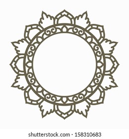Ornate Circle Frame For Your Design 