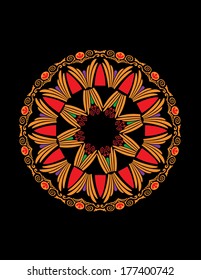Ornate circular design 