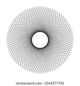 Ornate Circular Mandala Set, Black and White Line Art