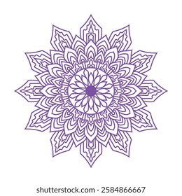 Ornate Circular Mandala Set, Black and White