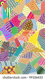 ornate colorful pattern, beautiful vector illustration
