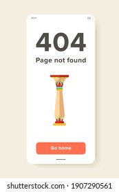 Ornate column in Sumerian style. Sumerian architecture, ancient culture, construction. Civilization concept. Can be used for topics like ancient history, ancient architecture, Sumerian culture