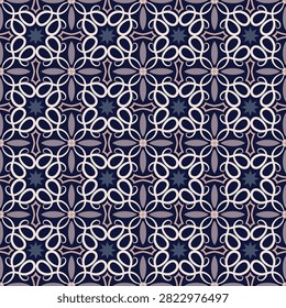 Ornate contrasting seamless pattern. Overlapping art forms, stripes, polygons, segments are grouped and arranged in a certain order. Vector. 
