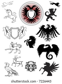 ornate crest emblems