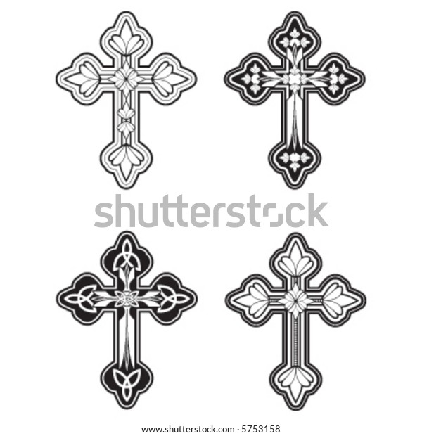 Ornate Cross Stock Vector (Royalty Free) 5753158