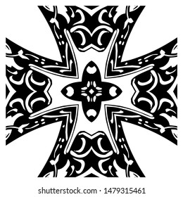 Ornate Cross Floral Celtic Vintage Vector Stock Vector (Royalty Free ...