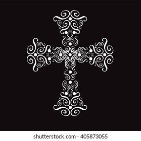 Ornate Cross Vector