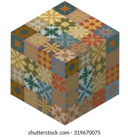 Ornate cube design