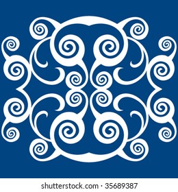 ornate curly decoration, vector ornament