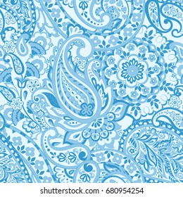 Ornate damask background. Paisley seamless pattern