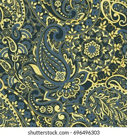 Ornate damask background. Paisley seamless pattern