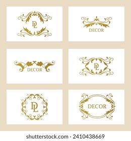 Ornate decor, border for invitation