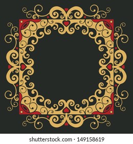 decoración ornamental, elemento de diseño vectorial