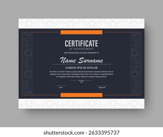 Ornate Decorative Certificate Achievement Award