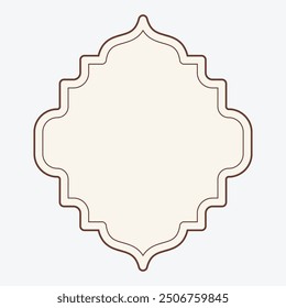 Ornate decorative frame with a blank center for customization.