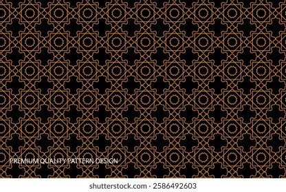 Ornate Decorative Geometric Design, Royalty-Free Seamless Pattern with Vector Design.