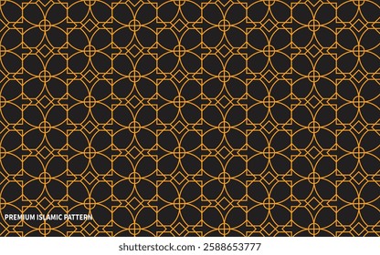 Ornate Decorative Geometric Design, Royalty-Free Seamless Pattern with Vector Design.