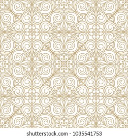 Ornate decorative seamless background pattern