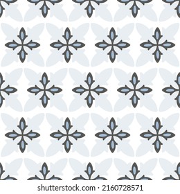 Ornate Decorative Tile Vector Seamless Pattern