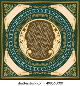 Ornate decorative vintage design