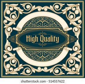 Ornate decorative vintage design