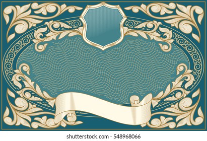Ornate decorative vintage design