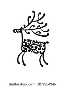 Ornate deer, sketch for your design