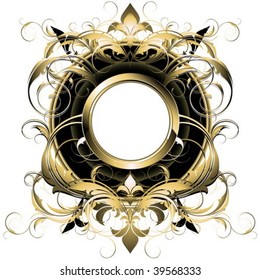 ornate detailed shield